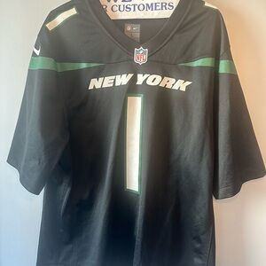 Nike Black and Green New York Men's Jersey